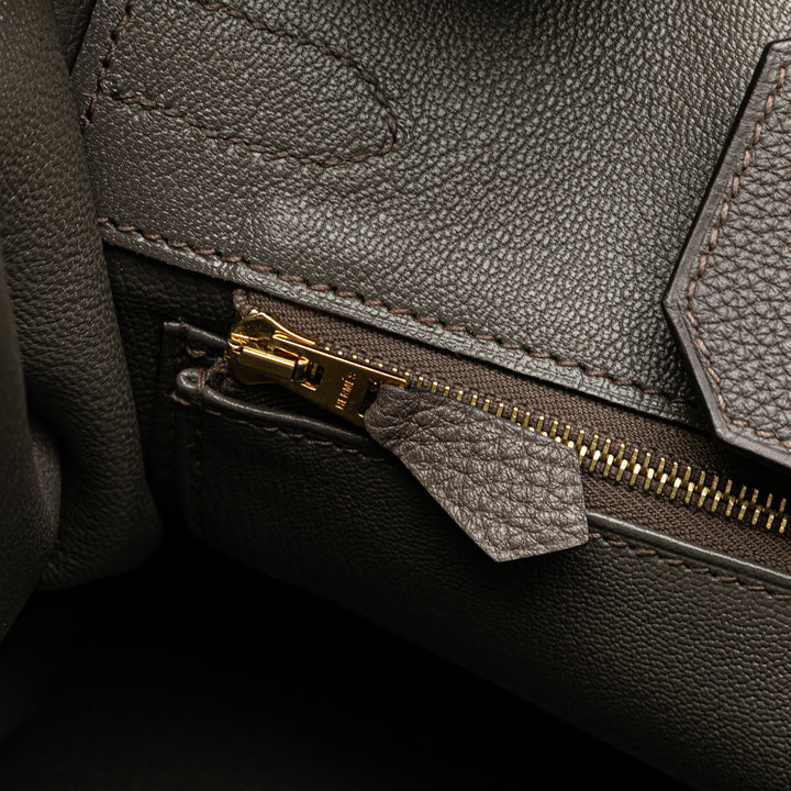 Hermès Togo Birkin Retourne 30 Gris