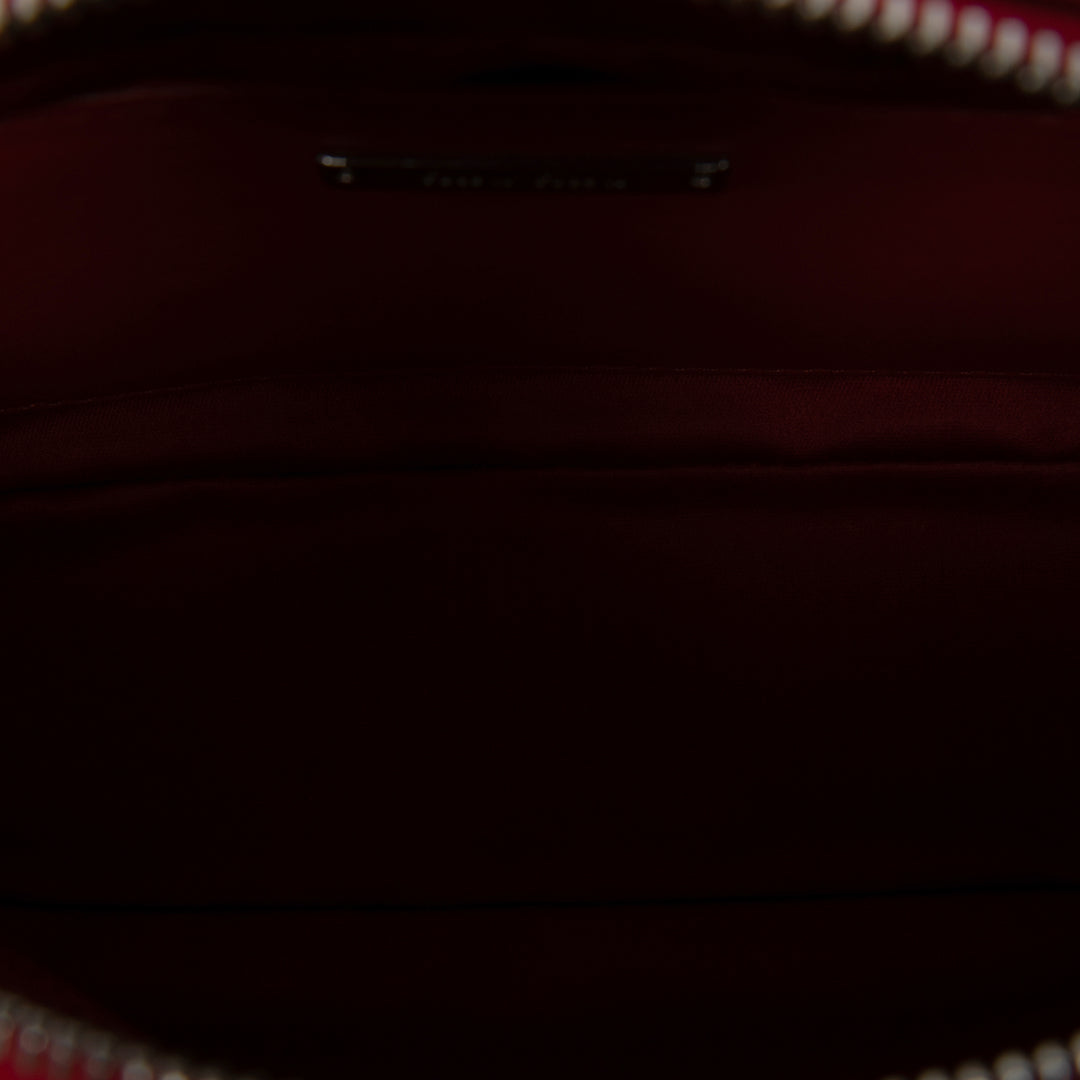 Miu Miu Sequinss Paillettes et Logo Sac Cuir de veau Rouge – vue 4 – GABY PARIS