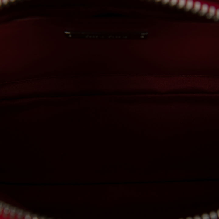 Miu Miu Sequinss Paillettes et Logo Sac Cuir de veau Rouge – vue 4 – GABY PARIS