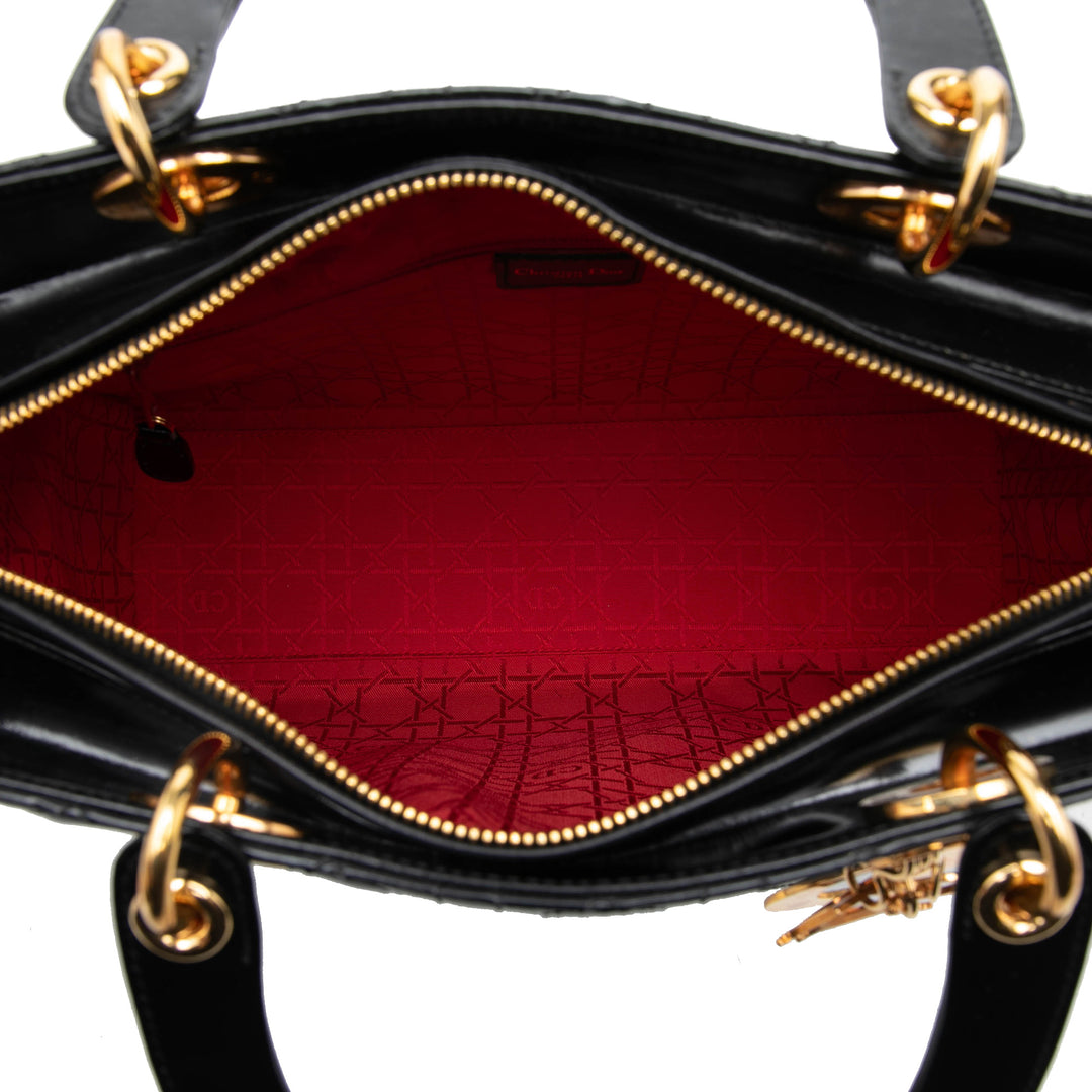 Dior Lady Dior Cannage Grand Cuir d'agneau