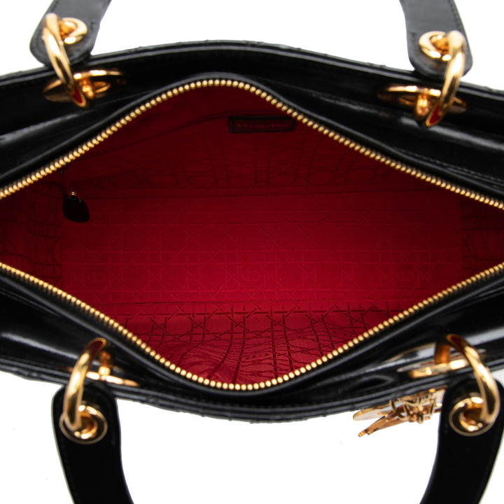 Dior Lady Dior Cannage Grand Cuir d'agneau