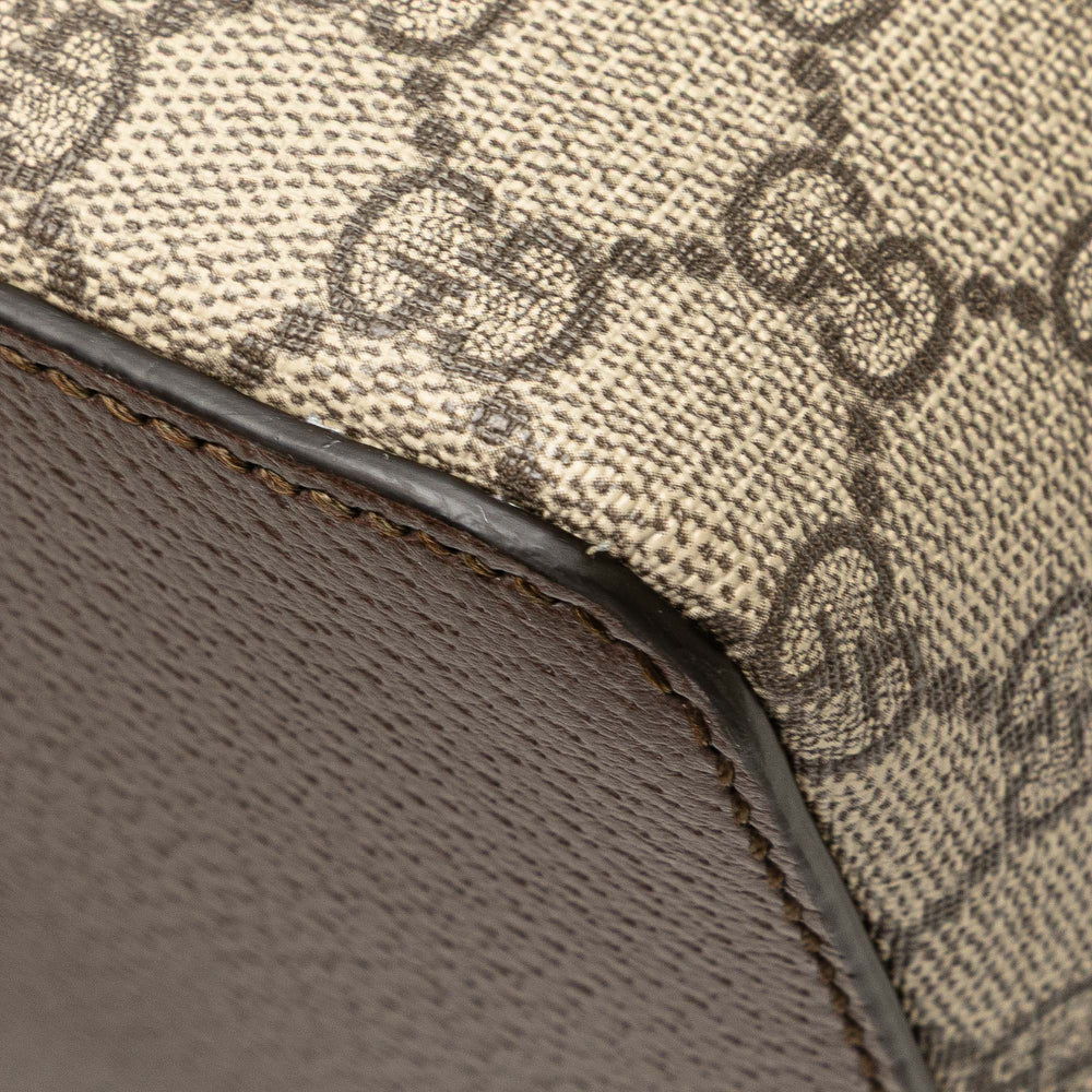 Medium GG Supreme Ophidia Web Satchel Brown - Gaby Paris
