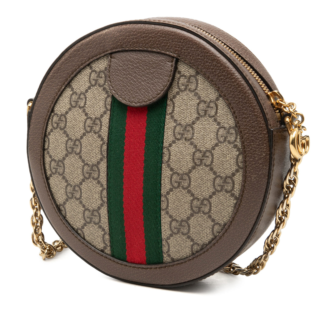 Gucci Web Ophidia Rond Sac Mini Toile GG Supreme