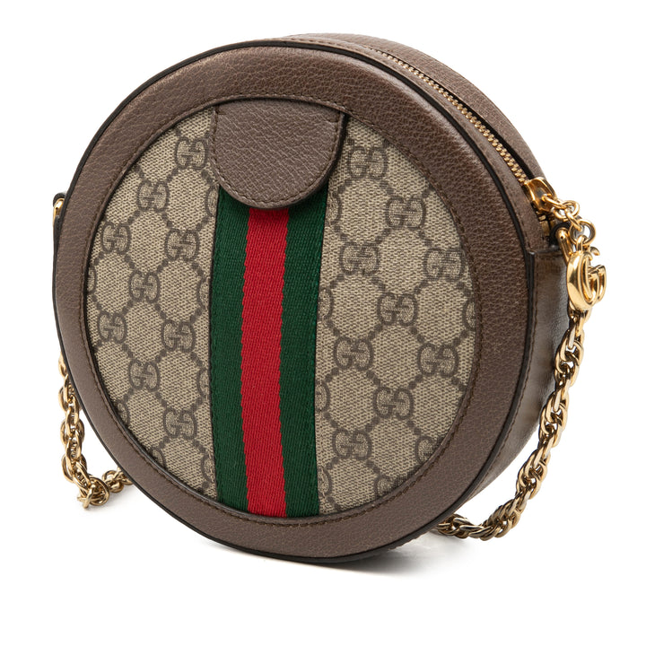 Gucci Web Ophidia Rond Sac Mini Toile GG Supreme