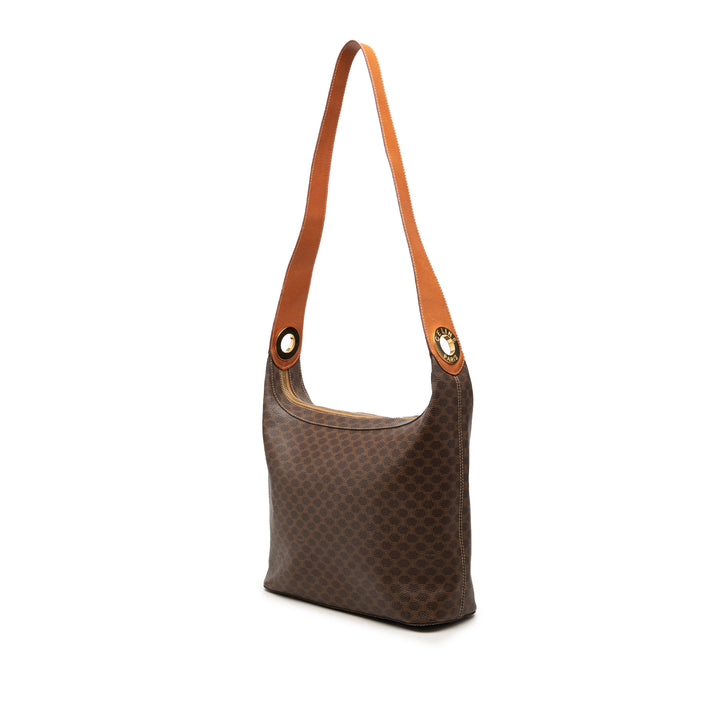 Celine Macadam Sac Toile enduite Marron – vue 2 – GABY PARIS