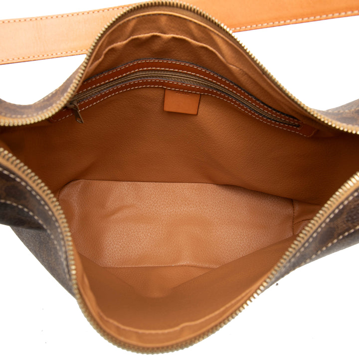 Celine Macadam Sac Toile enduite Marron – vue 4 – GABY PARIS