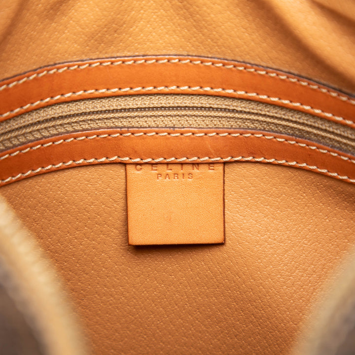 Celine Macadam Sac Toile enduite Marron – vue 5 – GABY PARIS