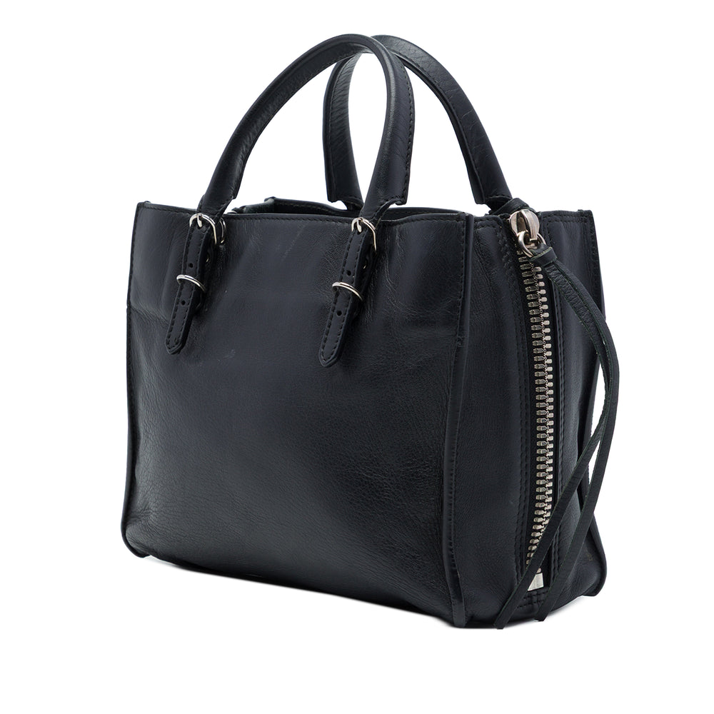 Balenciaga Cabas Papier A4 Zippé Mini Noir – vue 2 – GABY PARIS
