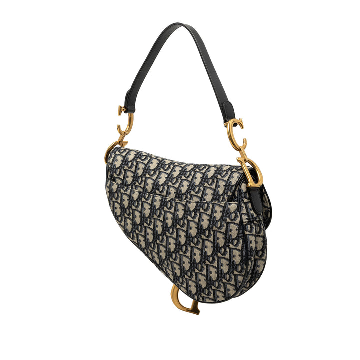 Saddle Sac Oblique Bleu