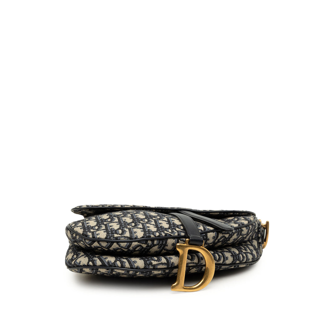 Saddle Sac Oblique Bleu
