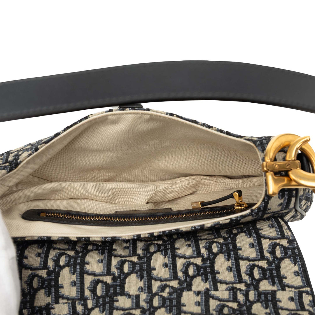 Saddle Sac Oblique Bleu