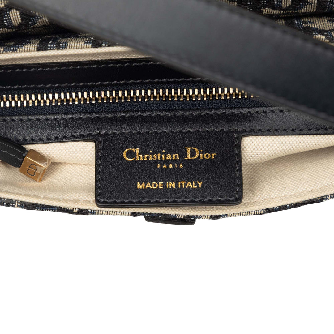 Saddle Sac Oblique Bleu