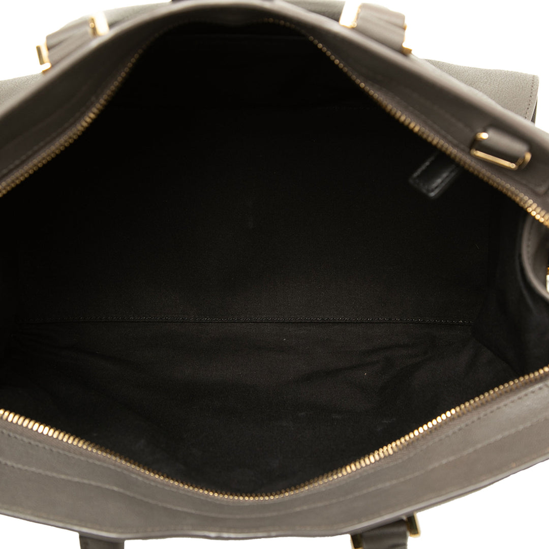 Saint Laurent Cabas Chyc Sac Petit de mouton Gris – vue 4 – GABY PARIS
