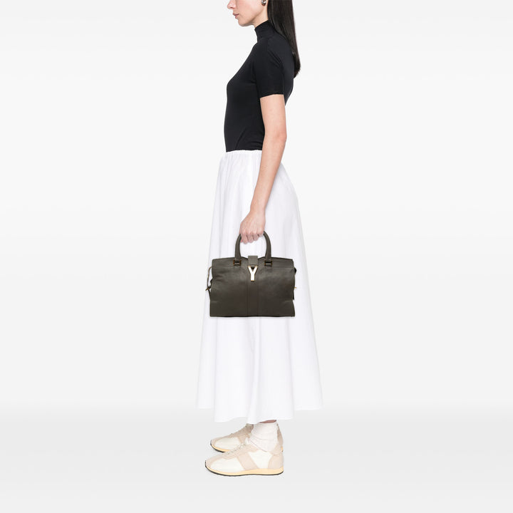 Saint Laurent Cabas Chyc Sac Petit de mouton Gris – vue 6 – GABY PARIS