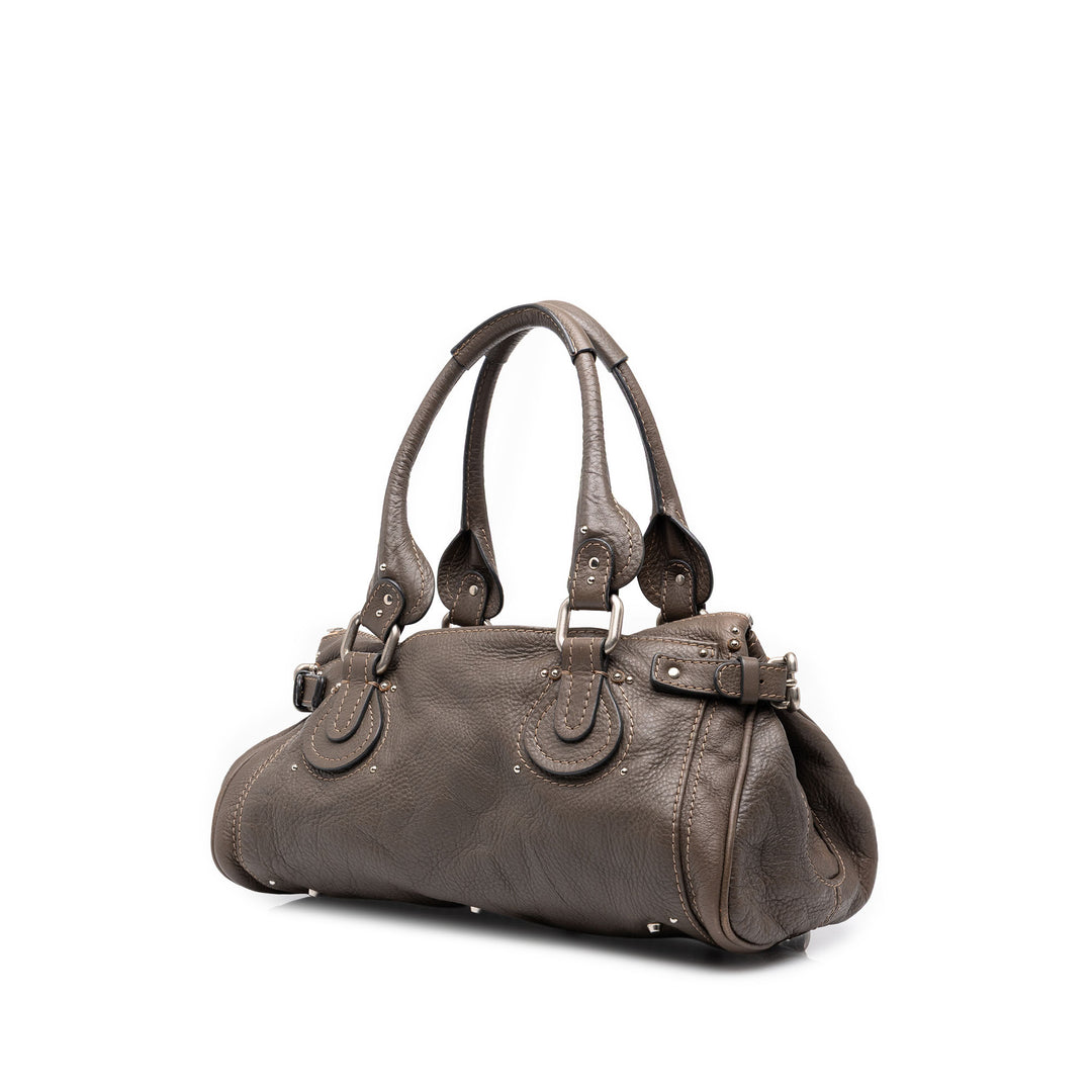 Chloé Paddington Sac Moyen Marron – vue 2 – GABY PARIS
