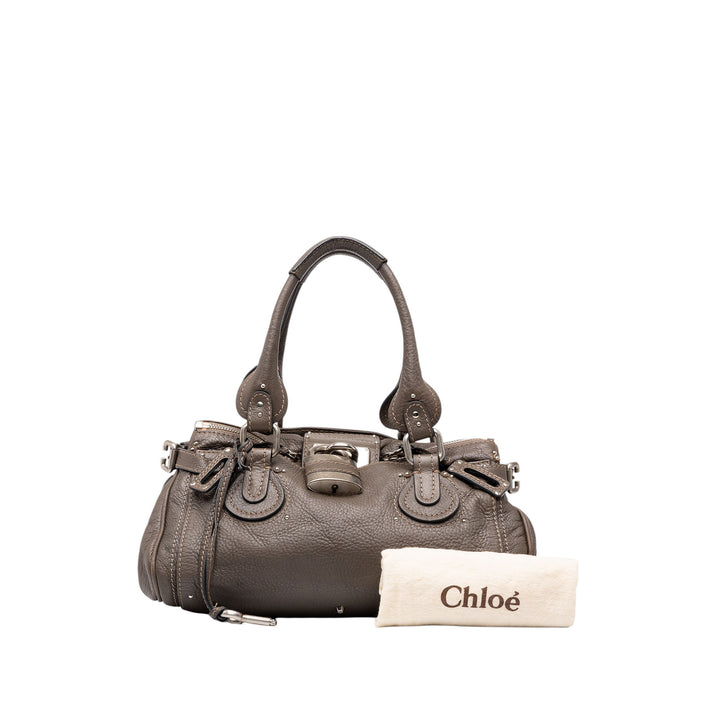 Chloé Paddington Sac Moyen Marron – vue 7 – GABY PARIS