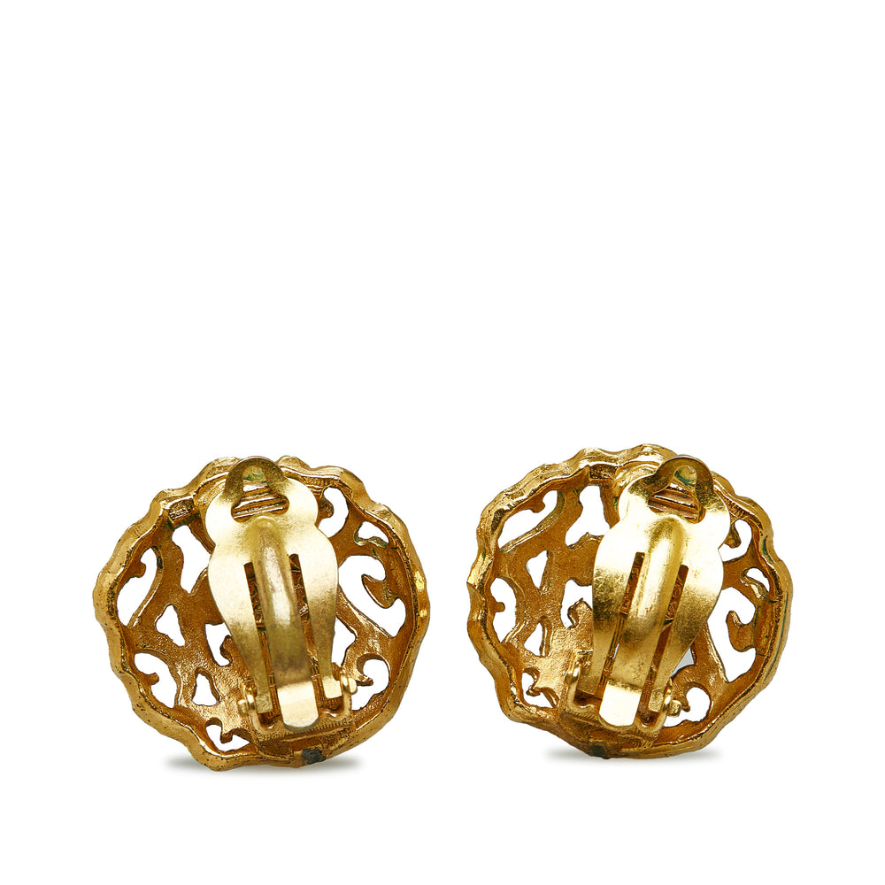 CC Clip-on Earrings Gold - Gaby Paris