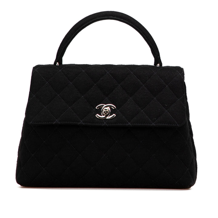 Chanel CC Matelassé Jersey Kelly sac à anse supérieure