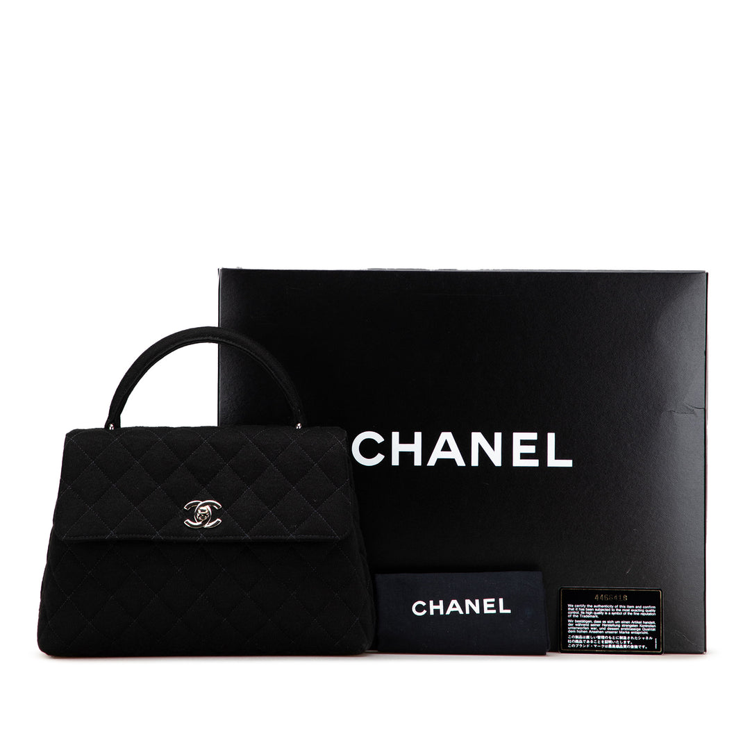 Chanel CC Matelassé Jersey Kelly sac à anse supérieure