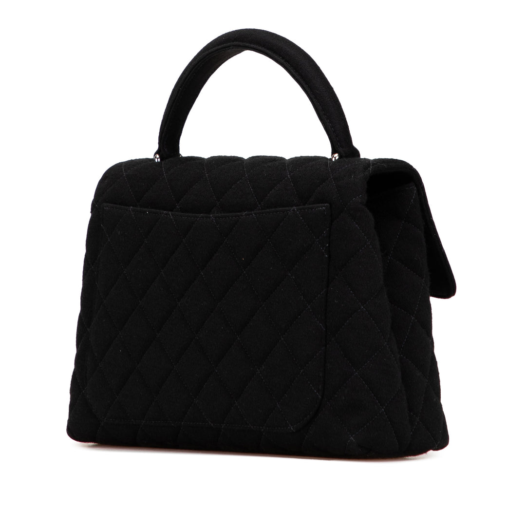 Chanel CC Matelassé Jersey Kelly sac à anse supérieure