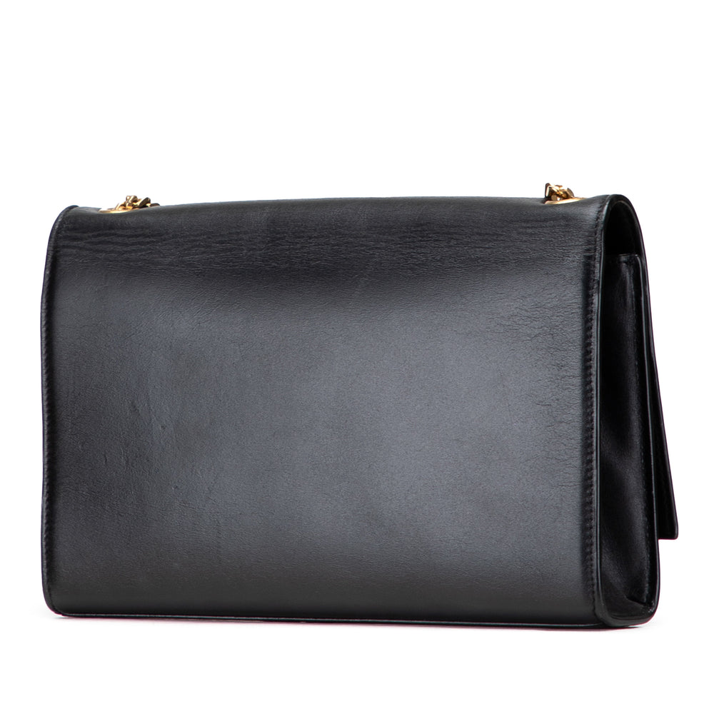 Saint Laurent Medium Smooth Cuir de veau Classic Monogram Kate Tassel Sac porté croisé Noir – GABY PARIS Authentique
