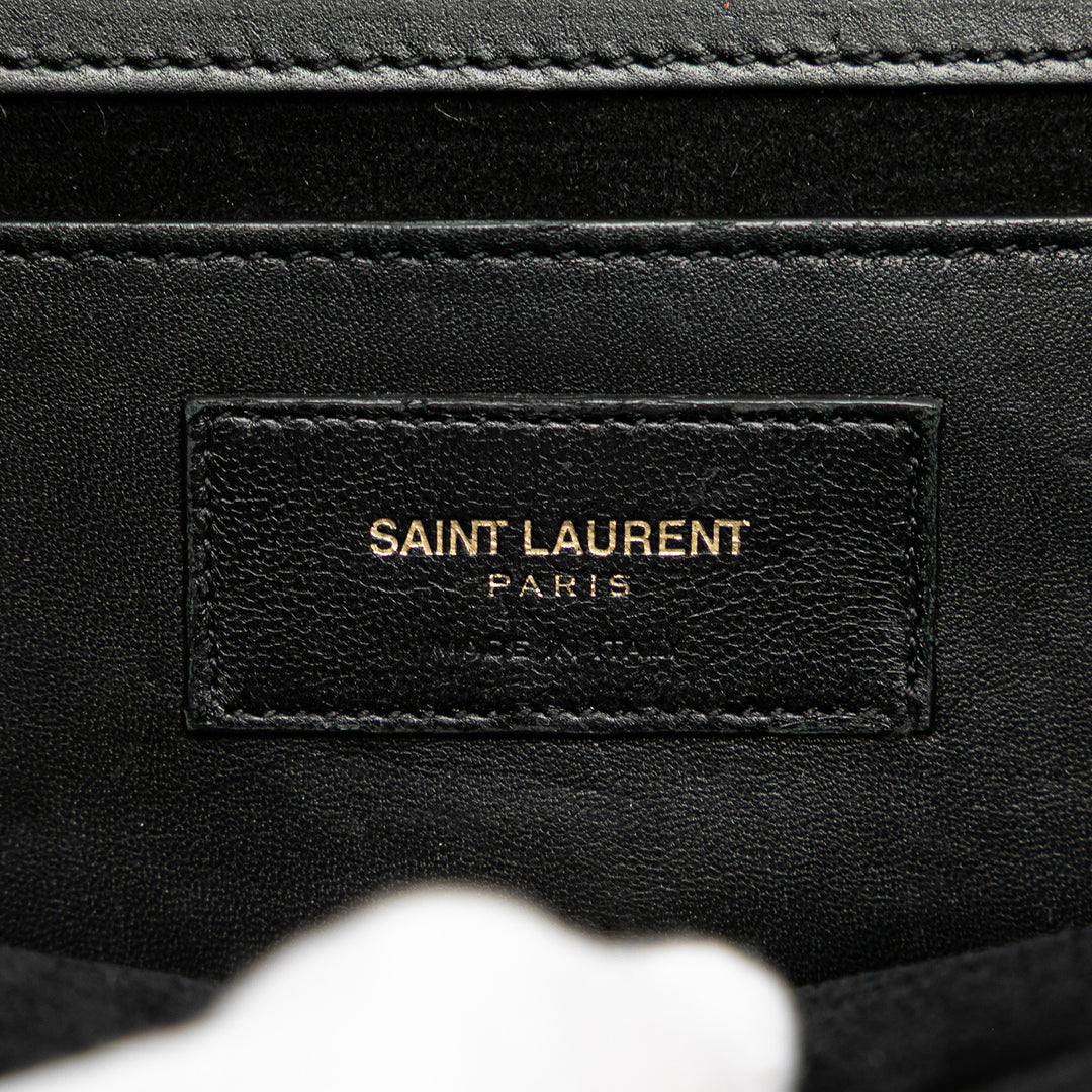 Saint Laurent Medium Smooth Cuir de veau Classic Monogram Kate Tassel Sac porté croisé Noir – GABY PARIS Authentique