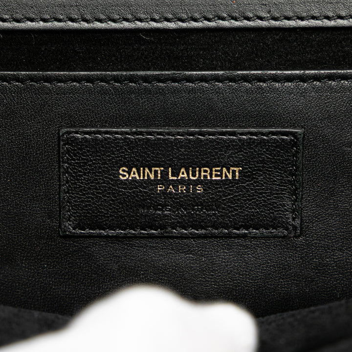 Saint Laurent Medium Smooth Cuir de veau Classic Monogram Kate Tassel Sac porté croisé Noir – GABY PARIS Authentique