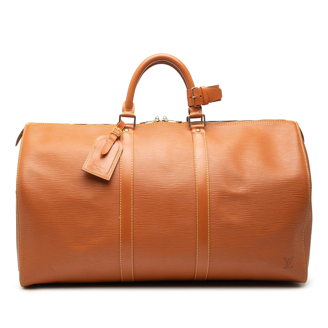 Keepall 50 Épi Marron