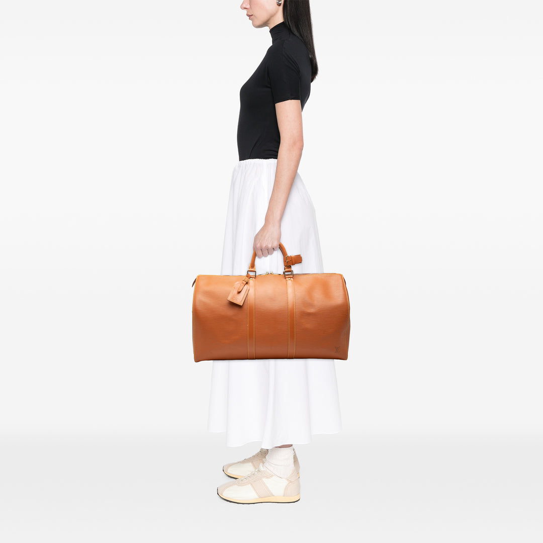Keepall 50 Épi Marron