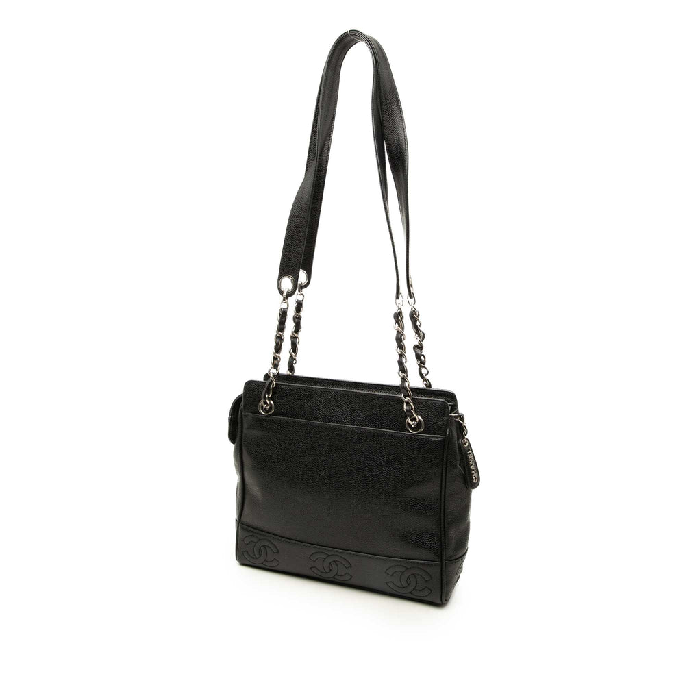 Chanel Cabas Triple CC Cuir caviar Noir – vue 2 – GABY PARIS