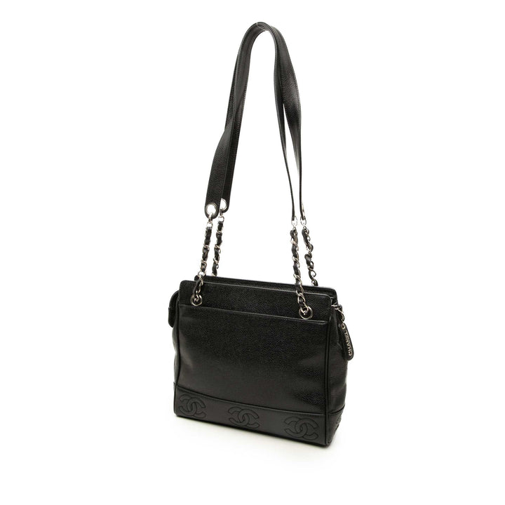 Chanel Cabas Triple CC Cuir caviar Noir – vue 2 – GABY PARIS