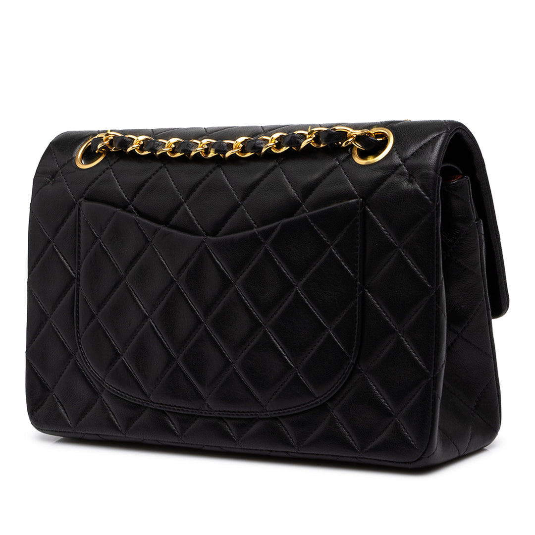 Chanel Classic Double rabat Petit Cuir d'agneau Noir – vue 2 – GABY PARIS