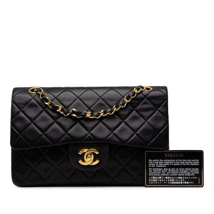 Chanel Classic Double rabat Petit Cuir d'agneau Noir – vue 7 – GABY PARIS