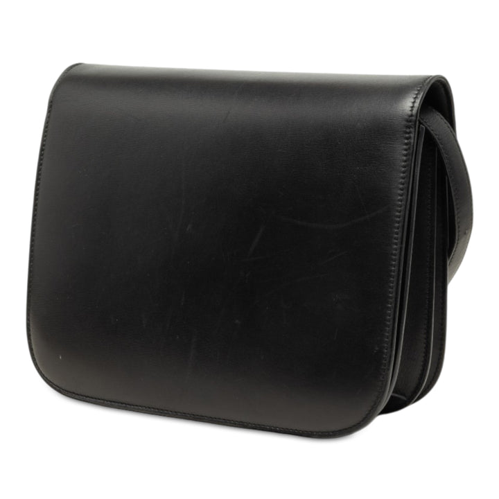 Celine Sac bandoulière Classic Boîte Moyen Cuir de veau Noir – vue 2 – GABY PARIS