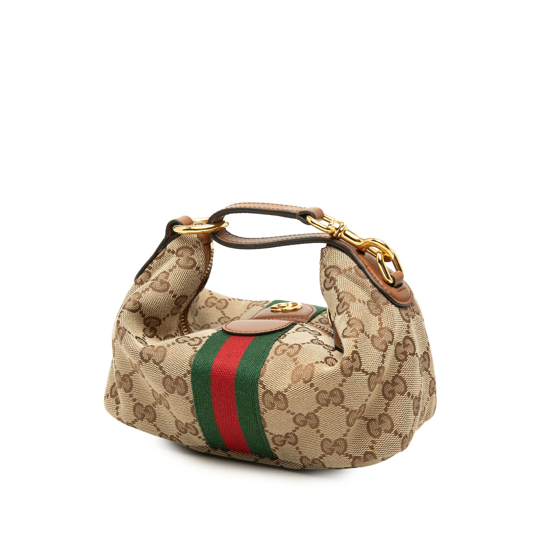 Gucci GG Web Vanity Mini Beige – vue 2 – GABY PARIS