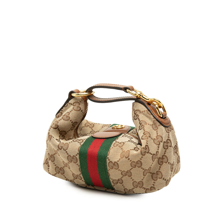 Gucci GG Web Vanity Mini Beige – vue 2 – GABY PARIS