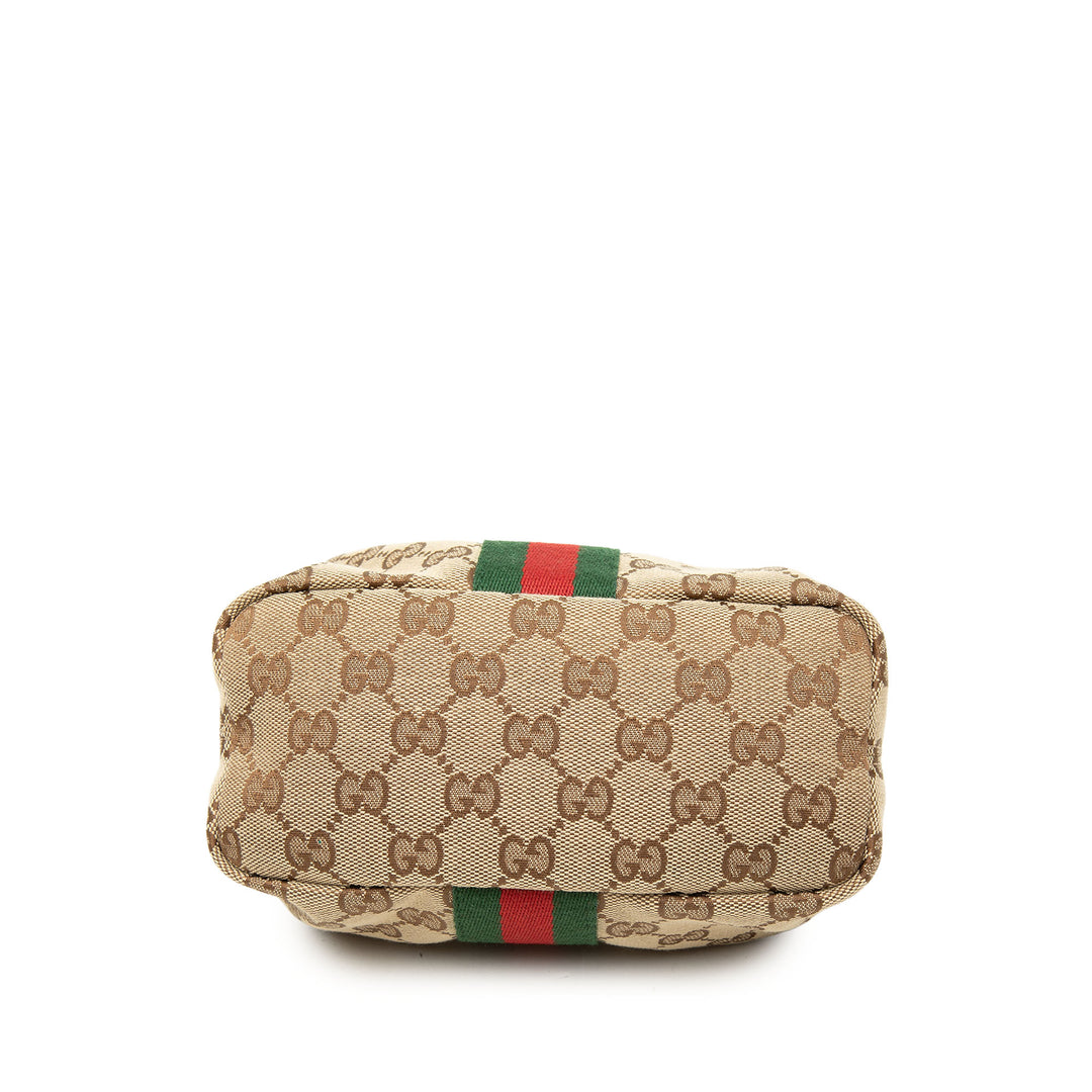 Gucci GG Web Vanity Mini Beige – vue 3 – GABY PARIS