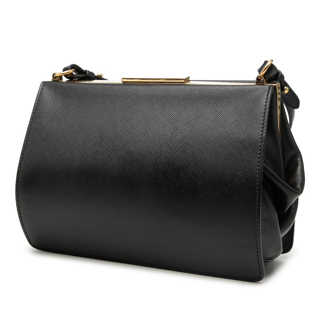Prada Saffiano et City Veau Light Frame Sac porté croisé