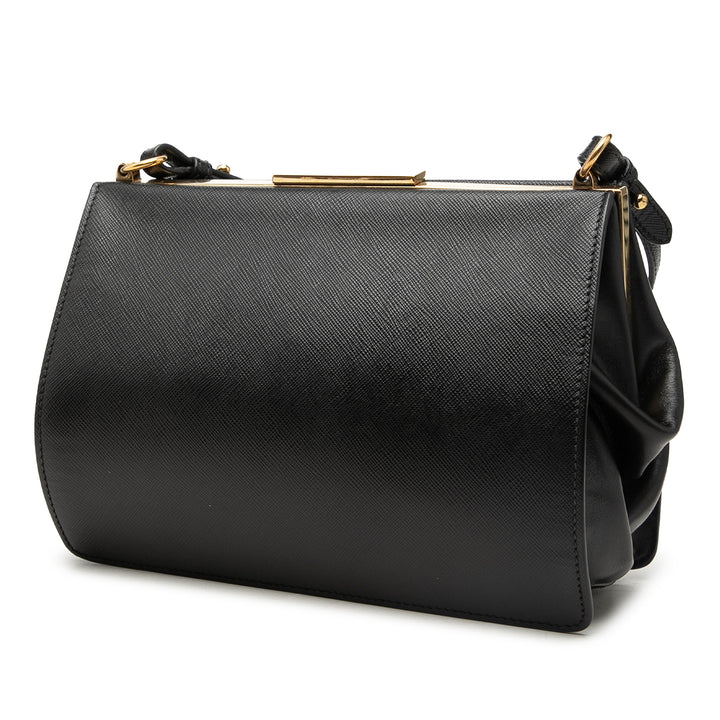 Prada Saffiano et City Veau Light Frame Sac porté croisé