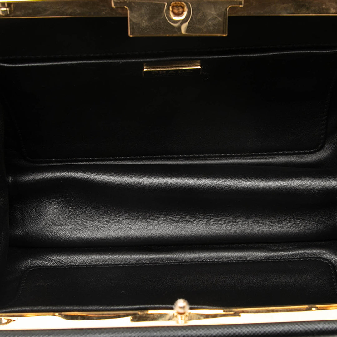 Prada Saffiano et City Veau Light Frame Sac porté croisé