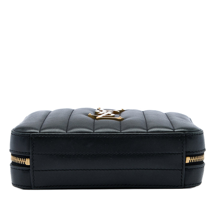 Saint Laurent Matelasse Vicky Sac ceinture Cuir d'agneau Noir – vue 3 – GABY PARIS
