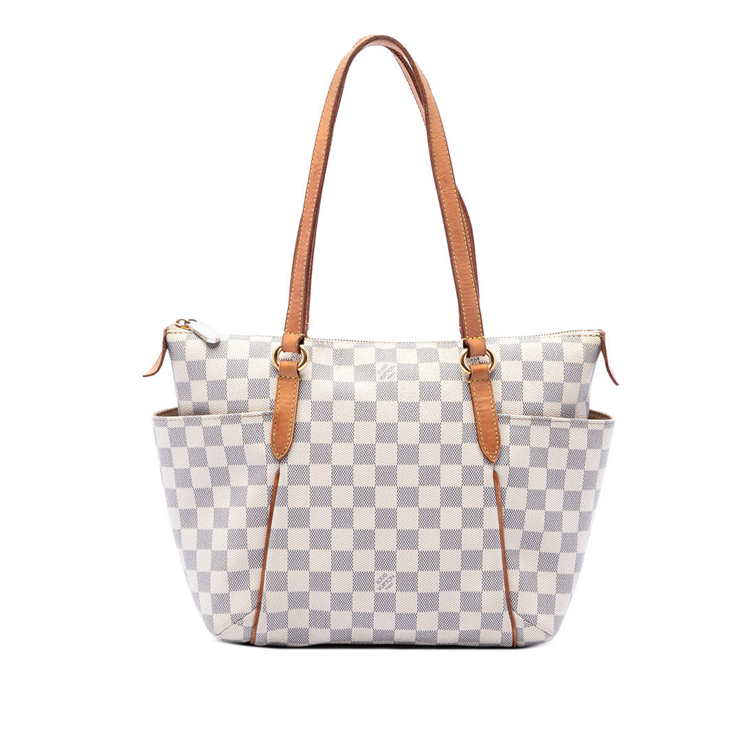 Louis Vuitton Totally PM Damier Azur Blanc – vue principale – GABY PARIS