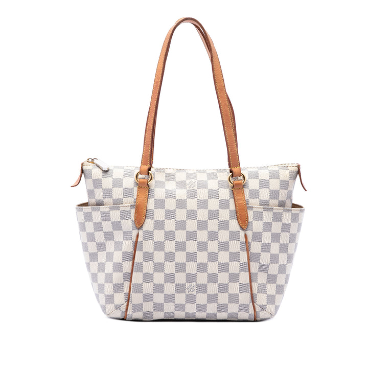 Louis Vuitton Totally PM Damier Azur Blanc – vue principale – GABY PARIS