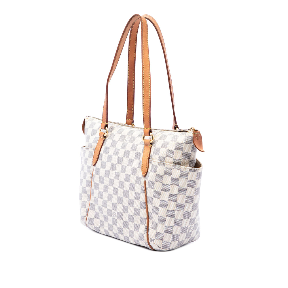 Louis Vuitton Totally PM Damier Azur Blanc – vue 2 – GABY PARIS