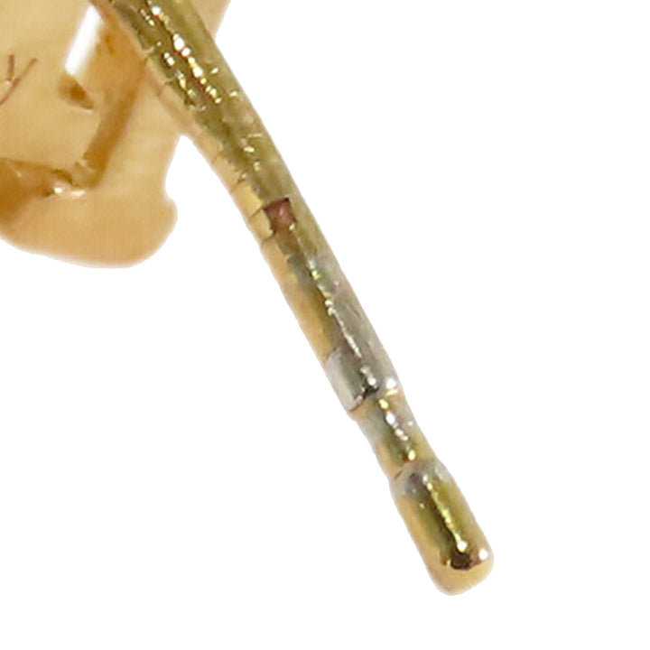 Louis Vuitton Doré Plated LV Iconic Flower Push Back Boucle d’oreilles Doré
