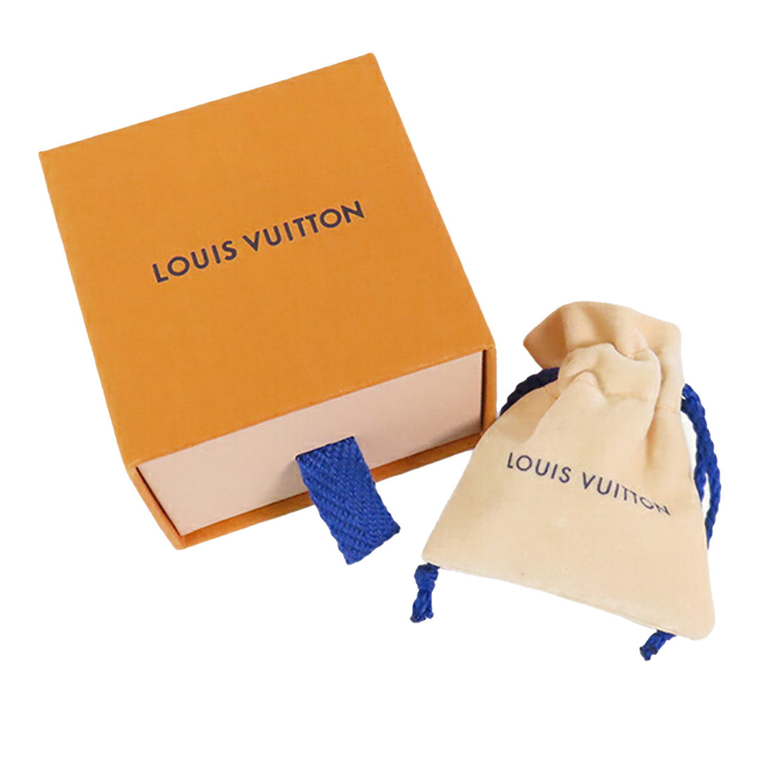 Louis Vuitton Doré Plated LV Iconic Flower Push Back Boucle d’oreilles Doré