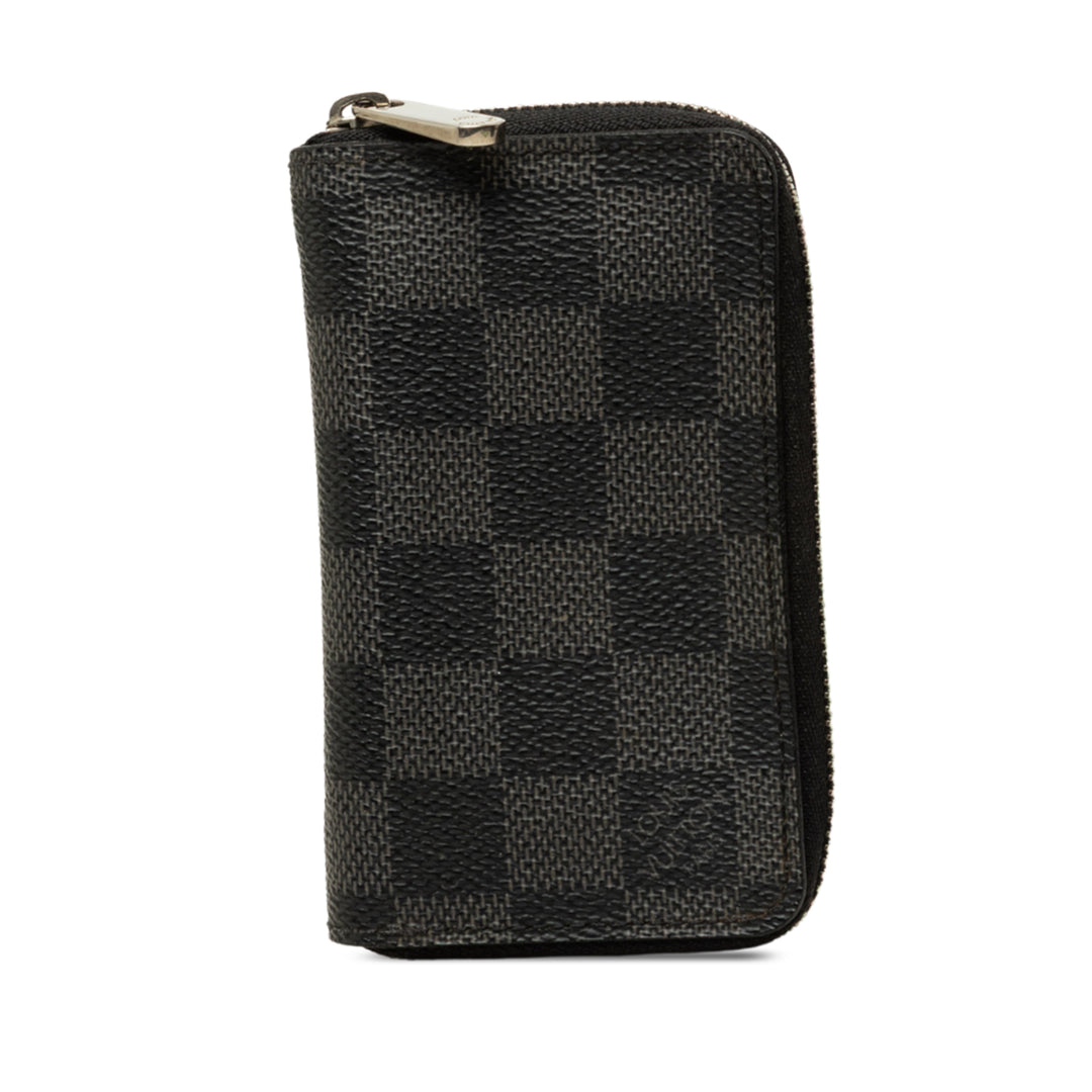 Louis Vuitton Porte-monnaie Zippy Damier Graphite Noir – vue principale – GABY PARIS