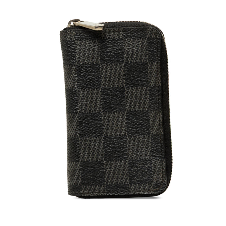 Louis Vuitton Porte-monnaie Zippy Damier Graphite Noir – vue principale – GABY PARIS