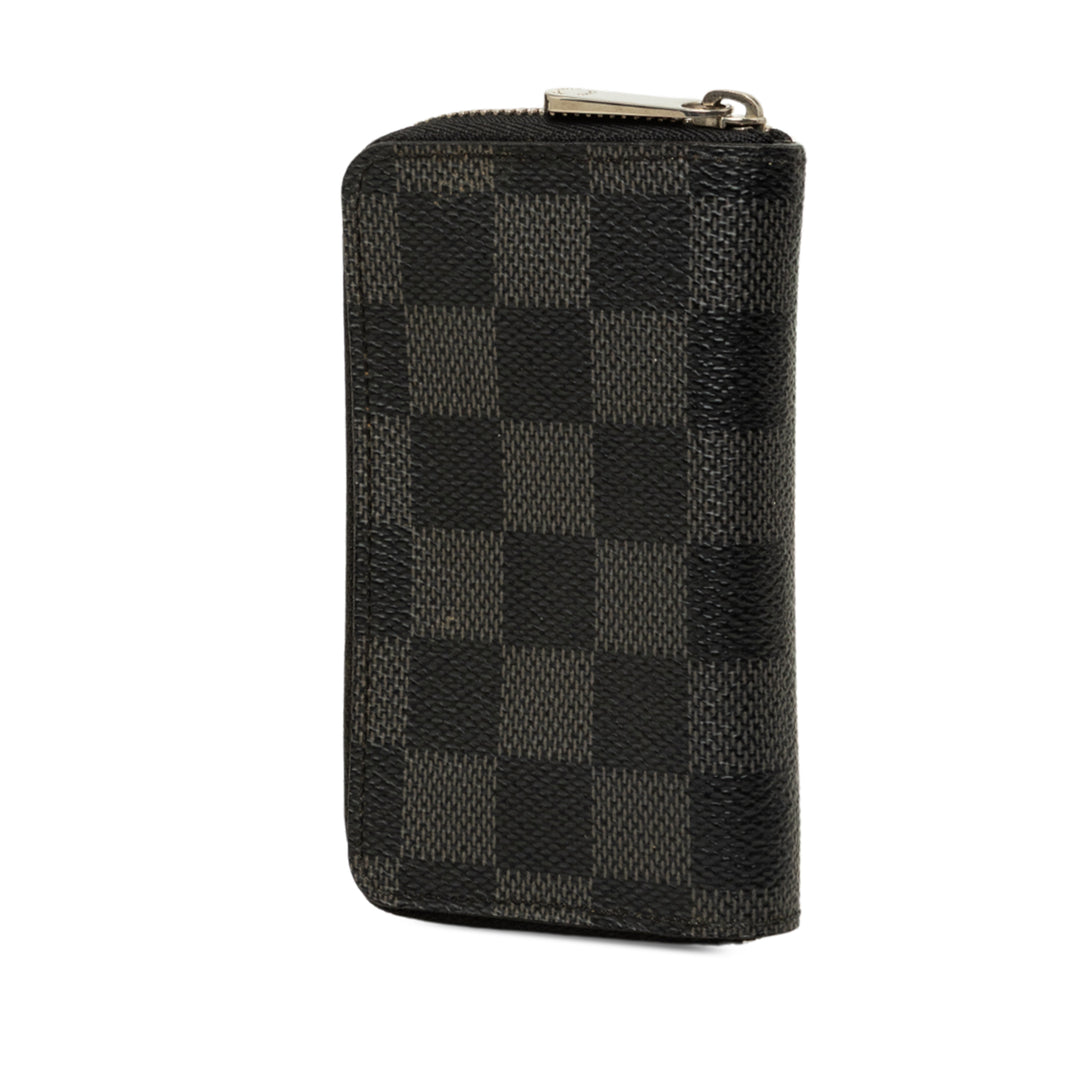 Louis Vuitton Porte-monnaie Zippy Damier Graphite Noir – vue 2 – GABY PARIS