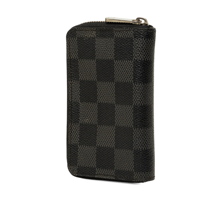 Louis Vuitton Porte-monnaie Zippy Damier Graphite Noir – vue 2 – GABY PARIS